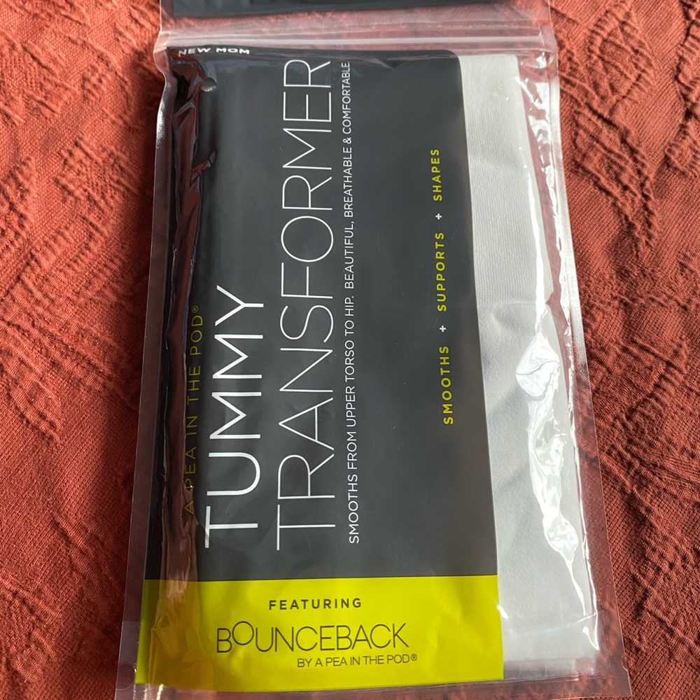White maternity tummy transformer